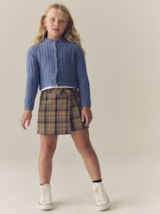 Olive Green Check Skort (3-16yrs) - Image 2 of 9