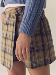 Olive Green Check Skort (3-16yrs) - Image 4 of 9