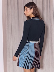 Lipsy Mini Polo Long Sleeve Knitted Mini Dress - صورة 6 من 6