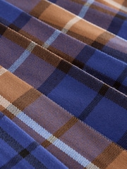 Cobalt Blue / Tan Check Pleated Kilt Skirt (3-16yrs) - Image 8 of 8