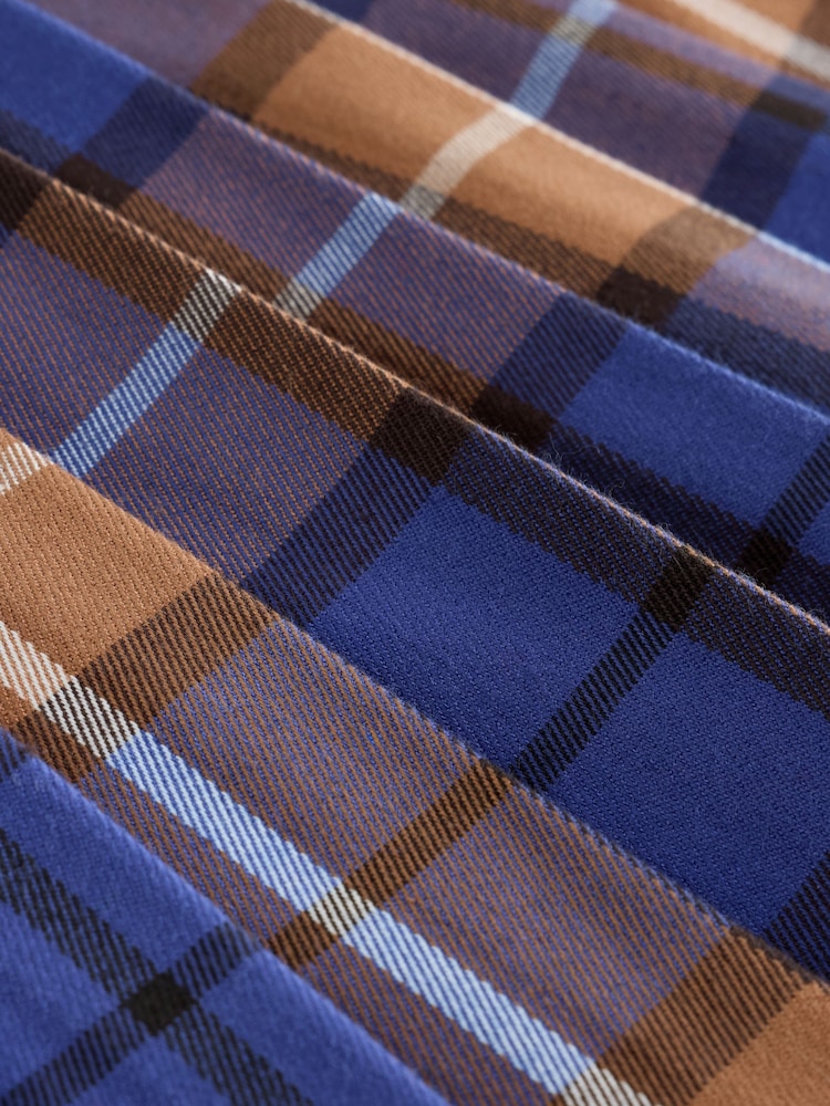 Cobalt Blue / Tan Check Pleated Kilt Skirt (3-16yrs) - Image 8 of 8 Cobalt Blue / Tan Check Pleated Kilt Skirt (3-16yrs) - Image 8 of 8