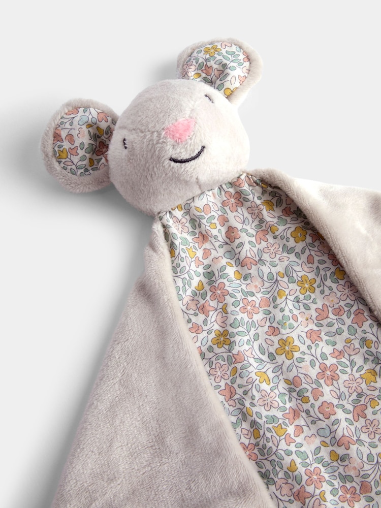 JoJo Maman Bébé Floral Mouse Baby Comforter - Image 2 of 4