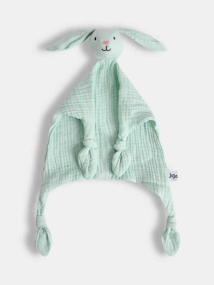 JoJo Maman Bébé Sage Green Animal Comforter - Image 1 of 4 JoJo Maman Bébé Sage Green Animal Comforter - Image 1 of 4