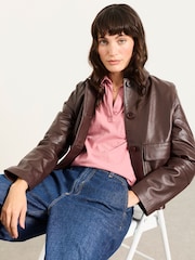 FatFace Paige Pink Jersey Shirt - Image 3 of 4
