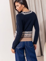 Lipsy Bear Crew Neck Knitted Jumper - Obraz 6 z 7