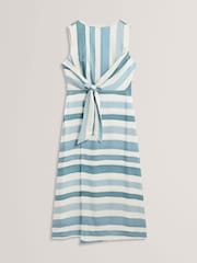 Ted Baker Knot Detail Wrap Over Print Midi Dress - 6的图像5｝