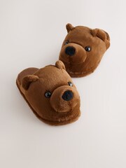 Brown Bear Novelty Slippers - Image 1 of 5