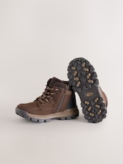 Шоколадно-коричневий - Lace-up Walking Boots - Image 3 of 5