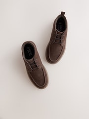 Brown Suede Apron Lace Shoes - Image 3 of 5