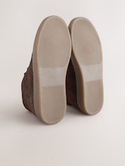 Brown Suede Apron Lace Shoes - Image 5 of 5