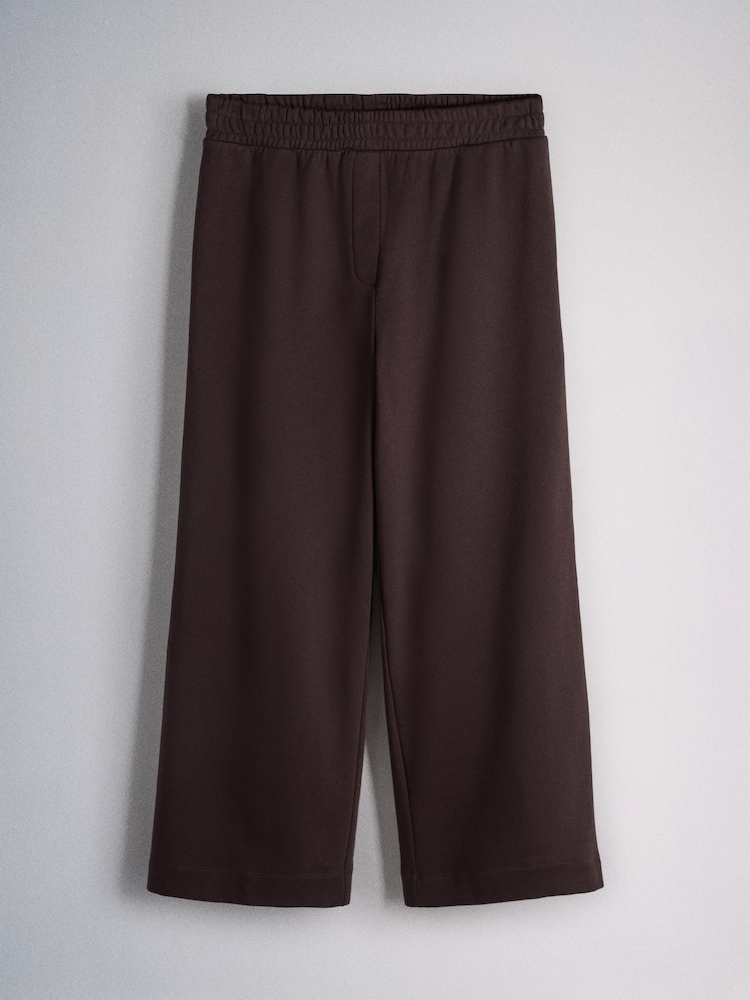 The Set Funnel Neck Sweat with Straight Leg Joggers Co-Ord Set Brown - Image 11 of 11