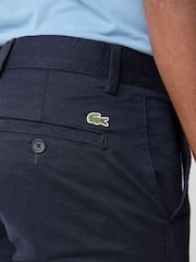 Lacoste Blue Slim Fit Stretch Twill Chino Trousers - Image 3 of 3