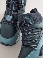 Navy/ Blue Waterproof Hiker Boots - Image 3 of 4