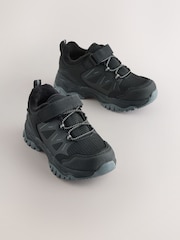 Black Waterproof Touch Fasten Elastic Lace Walking Shoes with Thinsulate - Image 1 of 5