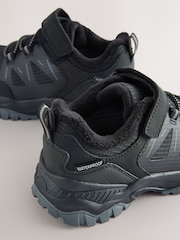 Black Waterproof Touch Fasten Elastic Lace Walking Shoes with Thinsulate - Image 4 of 5