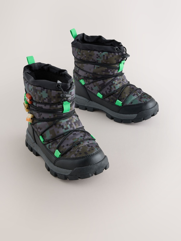 Khaki/Black - Minecraft Snow Boots - 图片1 / 5