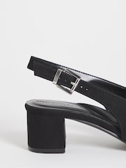 Crno - JD Williams praćke sa niskim blokom sa Mašnom - Slika 4 od 4