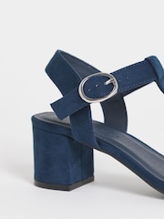 JD Williams Blue T-Bar Heeled Sandals - Image 4 of 4