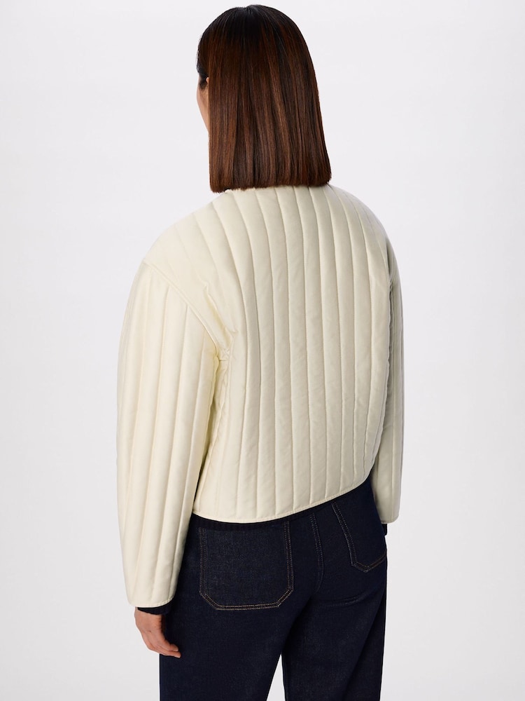 Whistles White Cone Sleeve Quilted Jacket - Image 2 of 5 Whistles White Cone Sleeve Quilted Jacket - Image 2 of 5