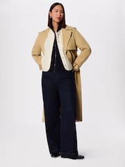Whistles White Cone Sleeve Quilted Jacket - Image 4 of 5