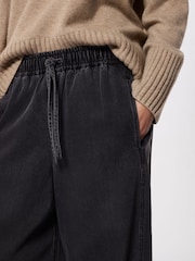 אפור - Whistles Casual Denim Barrel Trousers - תמונה 4 מתוך 6