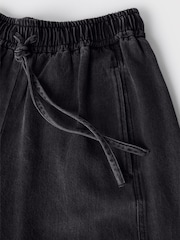 אפור - Whistles Casual Denim Barrel Trousers - תמונה 5 מתוך 6