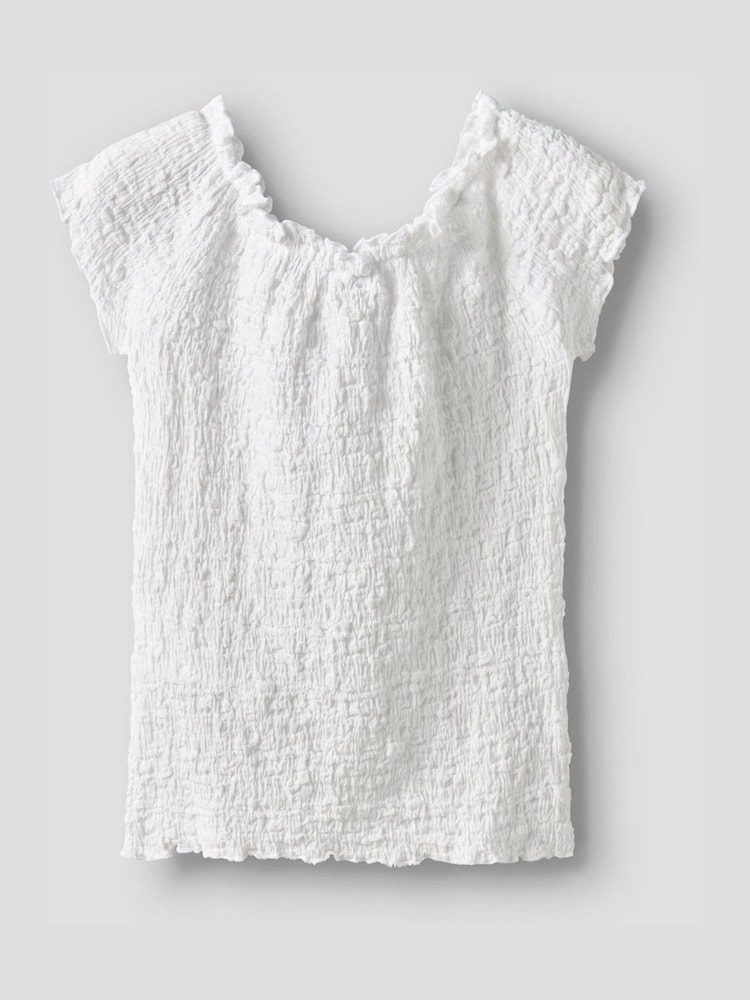 Name It White Sleeveless Textured T-Shirt - Image 3 of 3