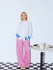 Smith & Soul White Shirt Blouse With "AVEC AMOUR" Slogan - Image 1 of 7