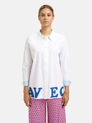 Smith & Soul White Shirt Blouse With "AVEC AMOUR" Slogan - Image 2 of 7