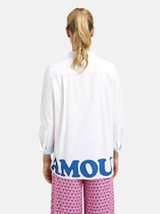 Smith & Soul White Shirt Blouse With "AVEC AMOUR" Slogan - Image 3 of 7