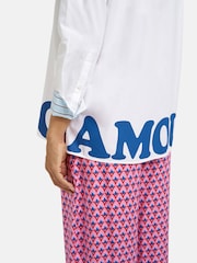 Smith & Soul White Shirt Blouse With "AVEC AMOUR" Slogan - Image 7 of 7