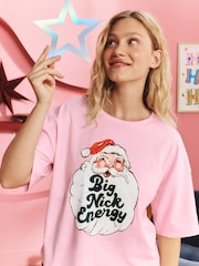 Eleanor Bowmer Pink/Green Big Nick Energy Balloon Pyjamas - Image 4 of 6