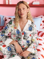 Eleanor Bowmer Zebra Button Through Pyjamas - Image 2 of 6