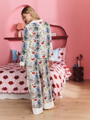 Eleanor Bowmer Zebra Button Through Pyjamas - Image 3 of 6