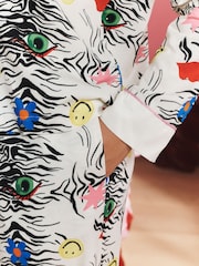 Eleanor Bowmer Zebra Button Through Pyjamas - Image 4 of 6
