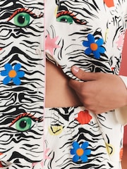 Eleanor Bowmer Zebra Button Through Pyjamas - Image 6 of 6