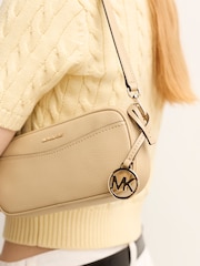 Michael Kors Cream May Small Convertible Pouchette Cross-Body Bag - Image 4 of 4