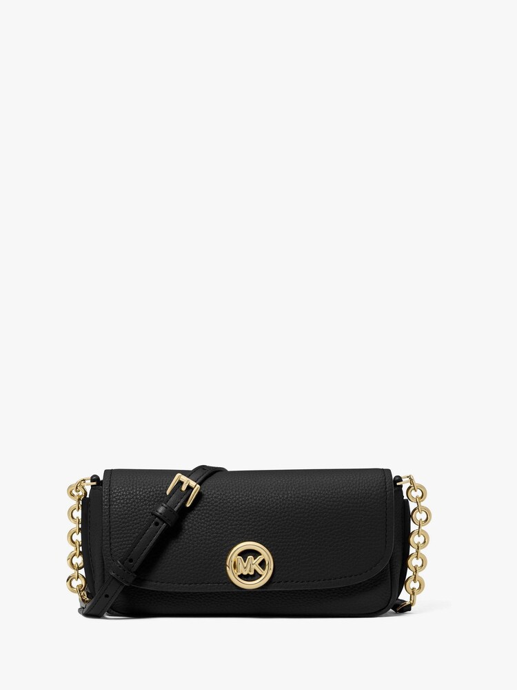 Michael Kors Black Nolita Small Flap Chain Cross-Body Bag - Image 1 of 3