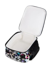 Hype Silver Unisex Silver Leopard Print Lunch Bag - Image 3 of 4