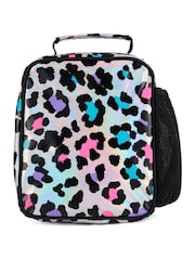 Hype Silver Unisex Silver Leopard Print Lunch Bag - Image 4 of 4