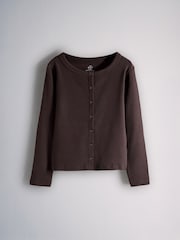 The Set 4 Pack Long Sleeve Rib Jersey Button Through Tops - 7суретінің 2 суреті