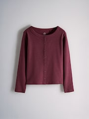 The Set 4 Pack Long Sleeve Rib Jersey Button Through Tops - 7суретінің 4 суреті