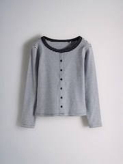 The Set 4 Pack Long Sleeve Rib Jersey Button Through Tops - 7суретінің 5 суреті