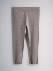 The Set 5 Pack Rib Jersey Leggings Blue/Navy/Stripe/Cream/Burgandy Red - Image 3 of 8