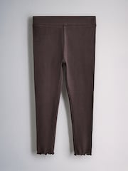 The Set 5 Pack Rib Jersey Leggings Blue/Navy/Stripe/Cream/Burgandy Red - Image 5 of 8