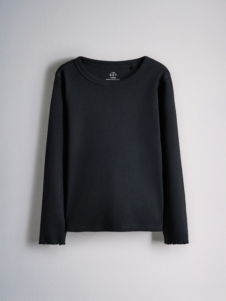 Crème/Marron clair/Marron/Gris/Noir - The Set 5 Pack t-shirts côtelés en jersey - Image 2 sur 8 Crème/Marron clair/Marron/Gris/Noir - The Set 5 Pack t-shirts côtelés en jersey - Image 2 sur 8