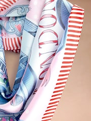 Cath Kidston Blue London Placement Print Square Scarf - Image 4 of 4
