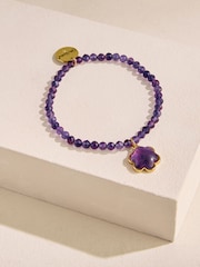 Cath Kidston Gold Tone Semi Precious Flower Bracelet - Image 1 of 4