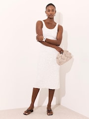 Mint Velvet Sequin Mesh Midi Dress - Image 5 of 8