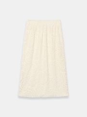 Mint Velvet Natural Crochet Midi Skirt - Image 8 of 8